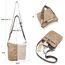 BOSTANTEN Handtasche Damen Mittelgroß Umhängetasche Crossbody Bags Leder Schultertasche für Frauen Shopper Tasche mit Verstellbarem Farbigem Riemen Zimt Hellbraun