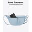 Expatrié Bauchtasche Damen Hellblau - Alice Small - Gürteltasche für Festival, Reisen & Alltag aus Veganem Leder - Brusttasche Stylisch - Wasserabweisend