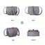 AFKOMST Umhängetasche für Damen Kleiner Beutel und Schultertasche Vintage Sattel Handtaschen Veganes Leder, hellviolett, 23,5 x 9,5 x 18 cm