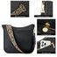 BOSTANTEN Handtasche Damen Mittelgroß Umhängetasche Crossbody Bags Leder Schultertasche für Frauen Shopper Tasche mit Verstellbarem Farbigem Riemen Schwarz