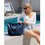HOMESPON Strandtasche Damen mit Reißverschluss Große Wasserdicht Mesh Badetasche Familie Faltbar Beach Tote Bag Shopper