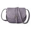 AFKOMST Umhängetasche für Damen Kleiner Beutel und Schultertasche Vintage Sattel Handtaschen Veganes Leder, hellviolett, 23,5 x 9,5 x 18 cm
