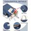 Prite Shopper Tasche Damen Groß Cordtaschen Tote Bag Cord Beuteltasche Stofftasche mit Verstellbarem Schultergurt für Arbeit Reisen Einkaufen Schule College (Blau)