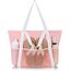 HOMESPON Strandtasche Damen mit Reißverschluss Große Wasserdicht Mesh Badetasche Familie Faltbar Beach Tote Bag Shopper