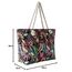 DonDon große Strandtasche XXL mit Reißverschluss - Umhängetasche Damen - große Badetasche für Urlaub vielseitige Shopper Tasche Damen für Strand Urlaub Must Haves Beach bag - Vintage Flower