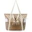 HOMESPON Strandtasche Damen mit Reißverschluss Große Wasserdicht Mesh Badetasche Familie Faltbar Beach Tote Bag Shopper