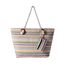 DonDon große Strandtasche XXL mit Reißverschluss - Umhängetasche Damen - große Badetasche für Urlaub vielseitige Shopper Tasche Damen für Strand Urlaub Must Haves Beach bag - Monstera