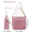 Prite Shopper Tasche Damen Groß Cordtaschen Tote Bag Cord Beuteltasche Stofftasche mit Verstellbarem Schultergurt für Arbeit Reisen Einkaufen Schule College
