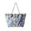 DonDon große Strandtasche XXL mit Reißverschluss - Umhängetasche Damen - große Badetasche für Urlaub vielseitige Shopper Tasche Damen für Strand Urlaub Must Haves Beach bag - Aquarell