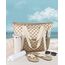 HOMESPON Strandtasche Damen mit Reißverschluss Große Wasserdicht Mesh Badetasche Familie Faltbar Beach Tote Bag Shopper