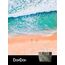 DonDon Strandtasche XXL Familie Badetasche Damen Beach bag groß mit Reißverschluss - 90s