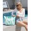 HOMESPON Strandtasche Damen mit Reißverschluss Große Wasserdicht Mesh Badetasche Familie Faltbar Beach Tote Bag Shopper
