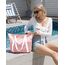 HOMESPON Strandtasche Damen mit Reißverschluss Große Wasserdicht Mesh Badetasche Familie Faltbar Beach Tote Bag Shopper