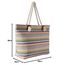 DonDon große Strandtasche XXL mit Reißverschluss - Umhängetasche Damen - große Badetasche für Urlaub vielseitige Shopper Tasche Damen für Strand Urlaub Must Haves Beach bag - Monstera