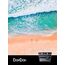 DonDon große Strandtasche XXL mit Reißverschluss - Umhängetasche Damen - große Badetasche für Urlaub vielseitige Shopper Tasche Damen für Strand Urlaub Must Haves Beach bag - Baltic Dream