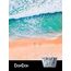 DonDon große Strandtasche XXL mit Reißverschluss - Umhängetasche Damen - große Badetasche für Urlaub vielseitige Shopper Tasche Damen für Strand Urlaub Must Haves Beach bag - Aquarell