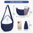 TIAASTAP Damen Halbmond Crossbody Umhängetasche, Unisex Hobo Crossbody Bag, Wasserdichte Leichtes Nylon Bauchtasche mit verstellbarer Schultergurt Für Alltag & Freizeit