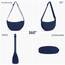 TIAASTAP Damen Halbmond Crossbody Umhängetasche, Unisex Hobo Crossbody Bag, Wasserdichte Leichtes Nylon Bauchtasche mit verstellbarer Schultergurt Für Alltag & Freizeit