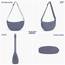 TIAASTAP Damen Halbmond Crossbody Umhängetasche, Unisex Hobo Crossbody Bag, Wasserdichte Leichtes Nylon Bauchtasche mit verstellbarer Schultergurt Für Alltag & Freizeit