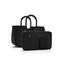 reisenthel loopshopper M Frame Black/Black – Stabile Tasche mit praktischen Fächern aus recycelten PET-Flaschen – Eleganz beim Einkaufen, viel Funktion inklusive!