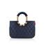 reisenthel loopshopper M frame rhombus midnight gold – Stabile Tasche mit praktischen Fächern aus recycelten PET-Flaschen – Eleganz beim Einkaufen, viel Funktion inklusive!