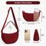 TIAASTAP Damen Halbmond Crossbody Umhängetasche, Unisex Hobo Crossbody Bag, Wasserdichte Leichtes Nylon Bauchtasche mit verstellbarer Schultergurt Für Alltag & Freizeit