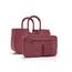 reisenthel loopshopper M twist maroon – Stabile Tasche mit praktischen Fächern aus recycelten PET-Flaschen – Eleganz beim Einkaufen, viel Funktion inklusive!