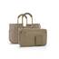 reisenthel loopshopper M Frame Rhombus Olive – Stabile Tasche mit praktischen Fächern aus recycelten PET-Flaschen – Eleganz beim Einkaufen, viel Funktion inklusive!