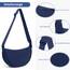 TIAASTAP Damen Halbmond Crossbody Umhängetasche, Unisex Hobo Crossbody Bag, Wasserdichte Leichtes Nylon Bauchtasche mit verstellbarer Schultergurt Für Alltag & Freizeit