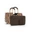 reisenthel loopshopper M Frame Leo Macchiato – Stabile Tasche mit praktischen Fächern aus recycelten PET-Flaschen – Eleganz beim Einkaufen, viel Funktion inklusive!