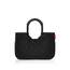 reisenthel loopshopper M frame glossy dots black – Stabile Tasche mit praktischen Fächern aus recycelten PET-Flaschen – Eleganz beim Einkaufen, viel Funktion inklusive!
