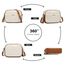 Miss Lulu Umhängetasche Damen Klein, Handytasche zum Umhängen aus PU Leder, Crossbody Bag mit Verstellbarem Gurt, Umhängetaschen Schultertaschen mit 4 Fächern