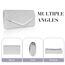Larcenciel Clutch Silber, Glitzer Tasche Handtasche mit Abnehmbarer Kette, Elegant Abendhandtasche für Damen, Pailletten Taschen Crossbody Envelope Umhängetasche für Hochzeit Party Bankett Feiertage