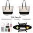Jocose Moose Damen Handtasche Schultertasche, Vintage Leder Tasche Shopper Groß für BüRo Schule Einkauf, Geschenk mit Einer Damen Geldbörse