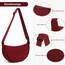 TIAASTAP Damen Halbmond Crossbody Umhängetasche, Unisex Hobo Crossbody Bag, Wasserdichte Leichtes Nylon Bauchtasche mit verstellbarer Schultergurt Für Alltag & Freizeit