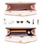 Larcenciel Clutch Rosa, Elegant Wildleder Handtasche mit Abnehmbarer Kette, Vintage Samt Envelope Abendtasche, Mode Umschlag Umhängetasche, Crossbody Tasche für Hochzeit, Party, Bankett, 22x11x5CM