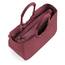 reisenthel loopshopper M twist maroon – Stabile Tasche mit praktischen Fächern aus recycelten PET-Flaschen – Eleganz beim Einkaufen, viel Funktion inklusive!