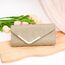 Larcenciel Clutch, Glitzer Pailletten Tasche mit Kette, Elegant Damen Abendtasche Kleine Envelope Handtasche für Hochzeit Party Bankett (Champagner)