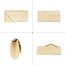 Larcenciel Damen Clutch, Glänzende Pailletten Abendtaschen mit Abnehmbarer Kette, Envelope Handtasche für Damen, Elegante Cross Body Umhängetasche für Hochzeit, Party, Bankett, Feiertage (Gold)