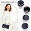 Larcenciel Clutch Dunkelblau, Elegant Spitze Satin Handtasche mit Abnehmbarer Kette, Vintage Envelope Abendtasche mit Blumenmuster, Mode Umschlag Crossbody Tasche für Hochzeit Party Bankett, 22x11x5CM