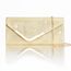 Larcenciel Damen Clutch, Glänzende Pailletten Abendtaschen mit Abnehmbarer Kette, Envelope Handtasche für Damen, Elegante Cross Body Umhängetasche für Hochzeit, Party, Bankett, Feiertage (Gold)