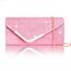 Larcenciel Damen Clutch, Glänzende Pailletten Abendtaschen mit Abnehmbarer Kette, Envelope Handtasche für Damen, Elegante Cross Body Umhängetasche für Hochzeit, Party, Bankett, Feiertage (Rosa)