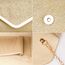Larcenciel Damen Clutch, Glänzende Pailletten Abendtaschen mit Abnehmbarer Kette, Envelope Handtasche für Damen, Elegante Cross Body Umhängetasche für Hochzeit, Party, Bankett, Feiertage (Gold)