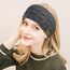 Winter Schleifen Stirnband Damen Gestrickt Warmes Stirnbänder Ohrenwärmer Kopfband Haarband Verdicken für Frauen Mädchen, Elastische Häkelarbeit Thermo Stirnband (Reines Schwarz, reines Grau)