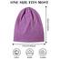 Senker 2er-Pack Baggy Soft Cotton Slouchy Stretch Beanie Mütze Chemo Mützen für Damen und Herren, violett / schwarz, Large