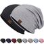 HAMUNI Slouchy Beanie Hip-Hop Weiche Leichte Laufende Beanie Mütze Atmungsaktivität Erwachsene Zwerg Hüte Chemo Cap Schädel Cap für Herren Damen