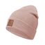 Occulto Leatherpatch Winter Mütze Beanie Rosé