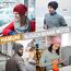 HAMUNI Mütze Damen - Dünne Slouch Beanie Mütze Herren - Leicht Weich Chemo Mützen - Atmungsaktiv Longbeanie - Elastisch Beanie Mütze Ideale für Alle Jahreszeiten (Dunkelblau)