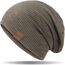 HAMUNI Mütze Damen Slouch Beanie Mütze Herren Elastisch Weich Bequem Jersey Mütze Klassische Mode Longbeanie perfekt für Frühling Herbst und Winter (Grün)