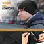 HAMUNI Mütze Damen Dünne Mütze Herren - Slouch Beanie Mütze - Leicht Weich Chemo Mütze - Atmungsaktiv Long Beanie - Elastisch Mütze - Ideale Beanie Mütze für Alle Jahreszeiten (Schwarz 01+Rosa)